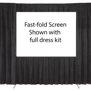 12' Wide x 7' Tall Fast Fold Projection Screen (16:9 HD Format)