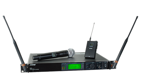 Shure UHF-R Combo Handheld and Lavalier Wireless Microphone System