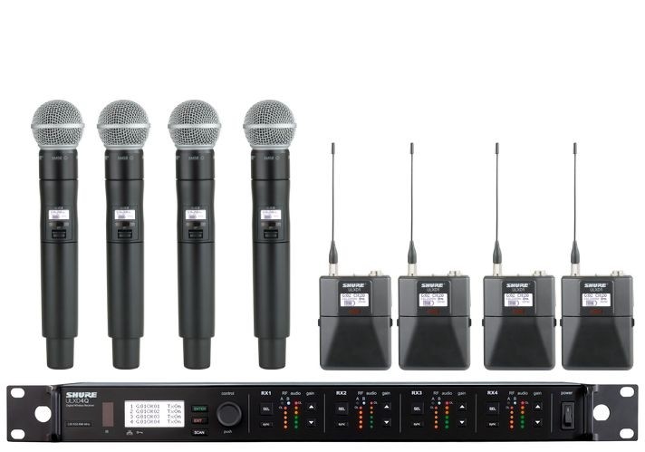 Shure ULXDQ (4 in 1) Wireless System With Built-In Antenna Distro